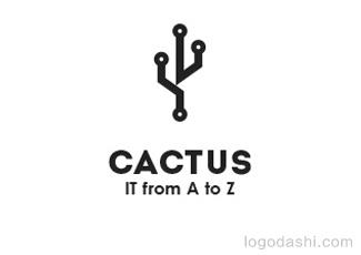 CACTUS商標(biāo)標(biāo)志logo設(shè)計，品牌vi設(shè)計