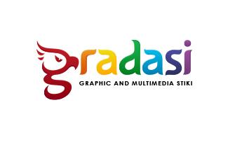 gradasi標(biāo)志標(biāo)志logo設(shè)計，品牌vi設(shè)計