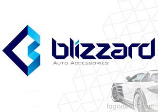 Blizzard進行汽車用品標志logo設(shè)計，品牌vi設(shè)計