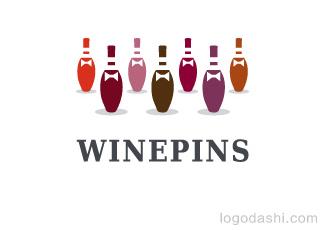 winepins標(biāo)志標(biāo)志logo設(shè)計，品牌vi設(shè)計