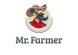 Farmer先生標志logo設計，品牌vi設計