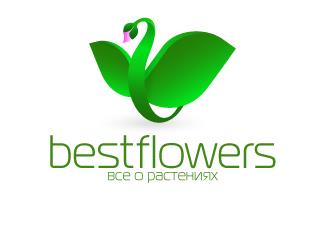 bestflowers鮮花店標(biāo)志logo設(shè)計，品牌vi設(shè)計