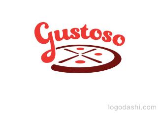 GUSTOSO比薩餐廳標志logo設計，品牌vi設計