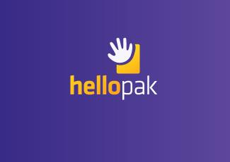 hellopak標志logo設計，品牌vi設計